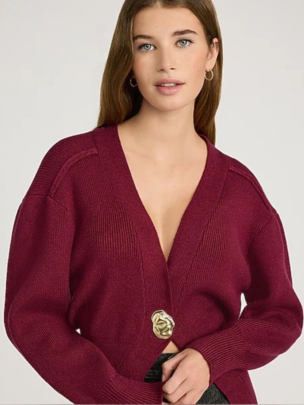 NWT Urban Revivo Ribbed Burgundy Sweater XL